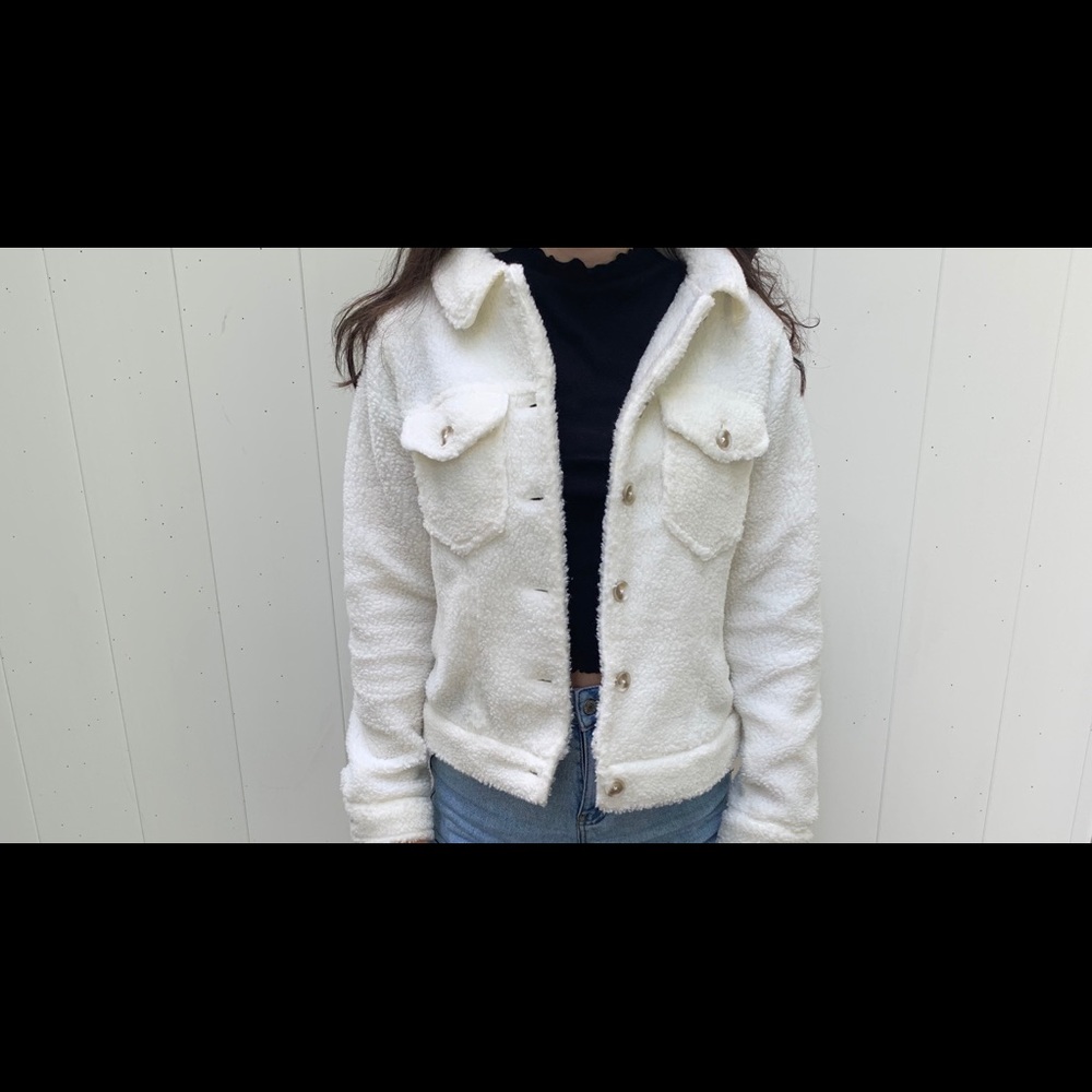 White button up jacket